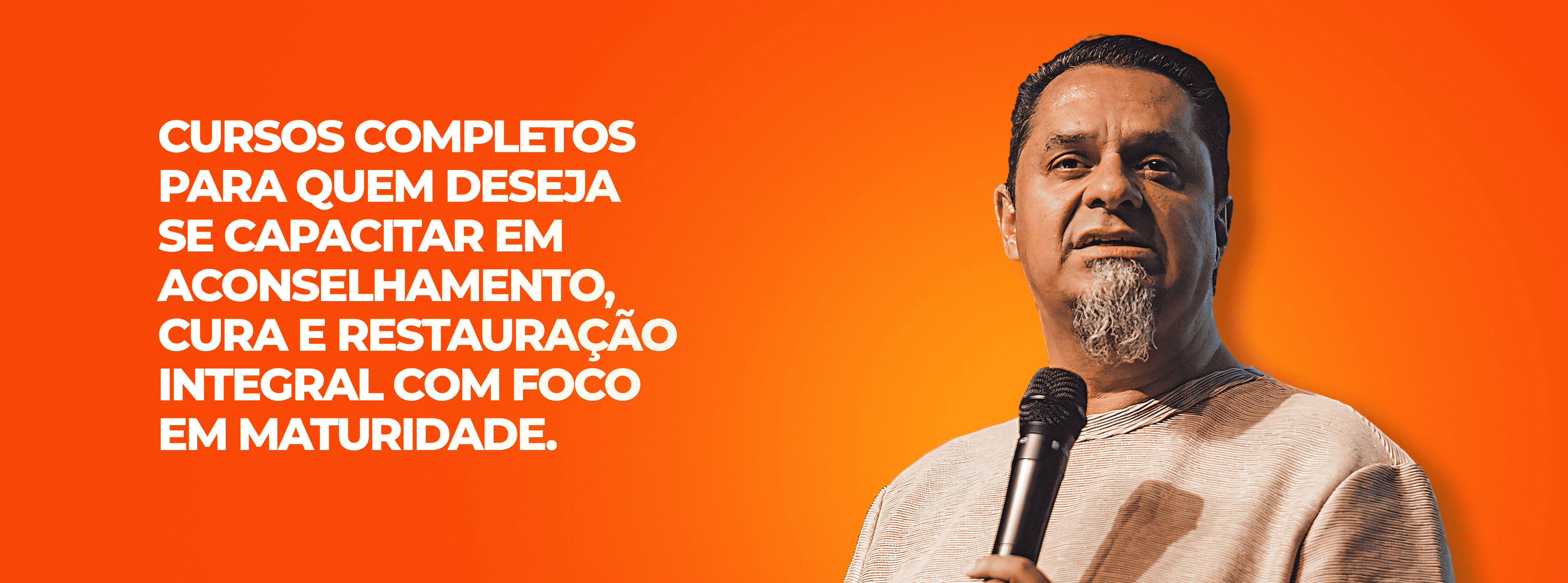 Cursos completos para quem deseja se capacitar em aconselhamento, cura e restauração integral com foco em maturidade.